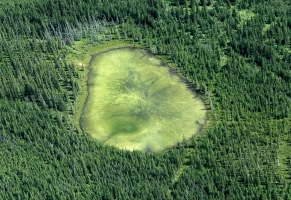 Les Rocheuses canadiennes vues du ciel